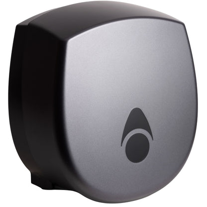 Myriad Matte Graphite Recycled Mini Jumbo Toilet Roll Dispenser | 8” Commercial Washroom Dispenser