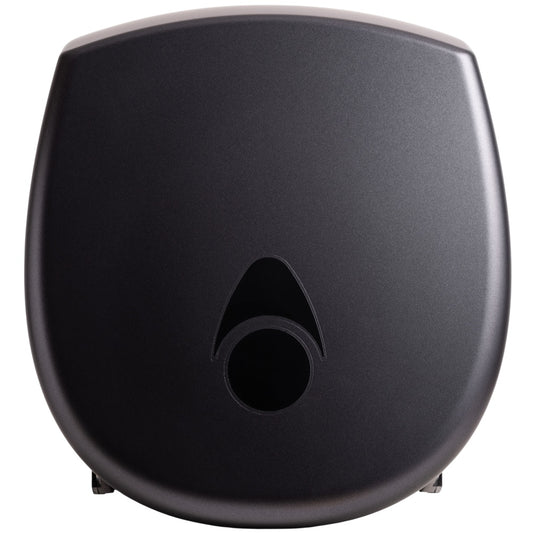 Myriad Matte Graphite Recycled Mini Jumbo Toilet Roll Dispenser | 8” Commercial Washroom Dispenser