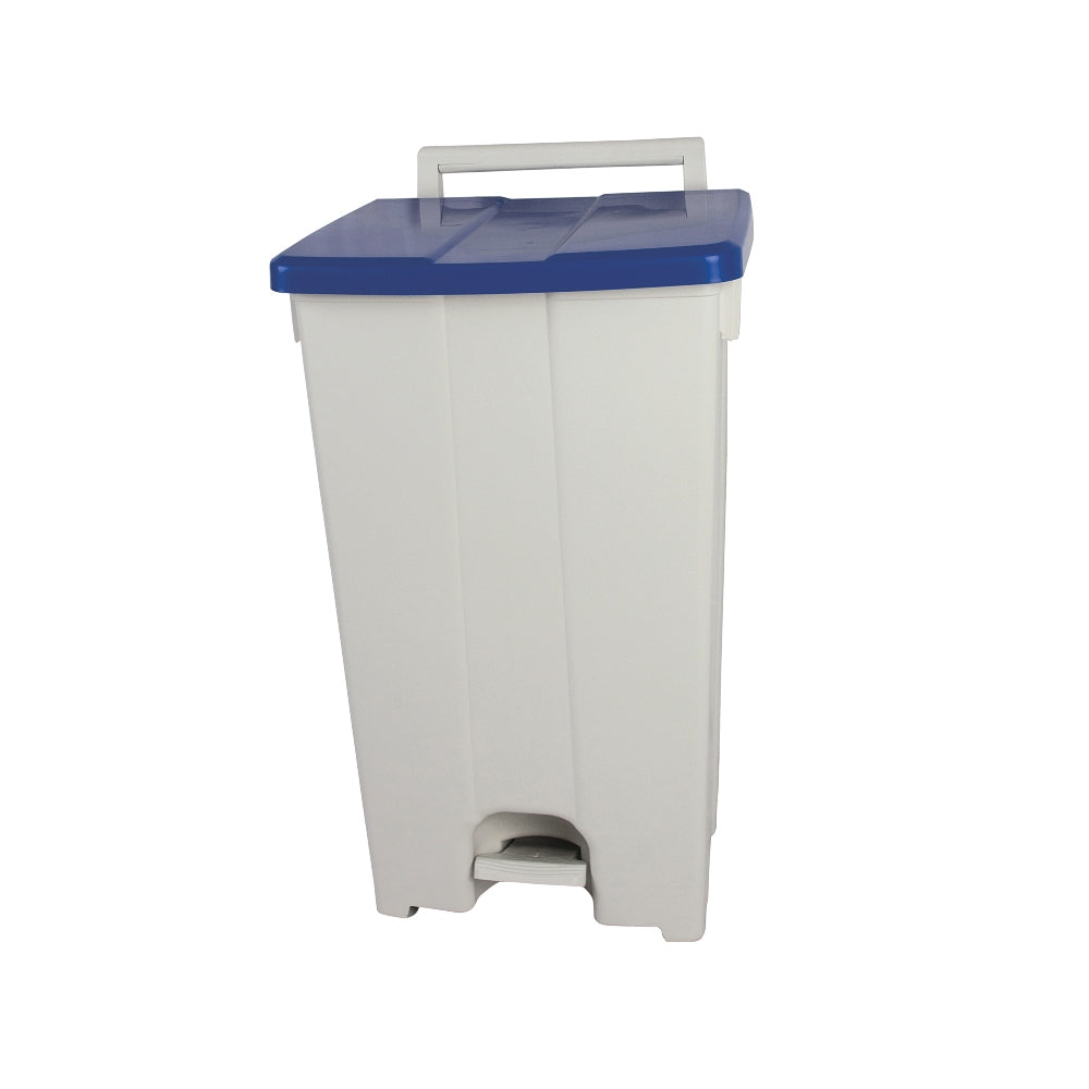 Polaris 90L Commercial Pedal Bin with Wheels & Colour Coded Lid
