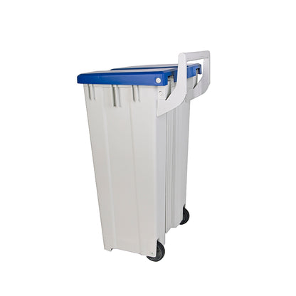 Polaris 90L Commercial Pedal Bin with Wheels & Colour Coded Lid