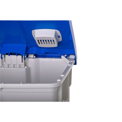 Polaris 90L Commercial Pedal Bin with Wheels & Colour Coded Lid