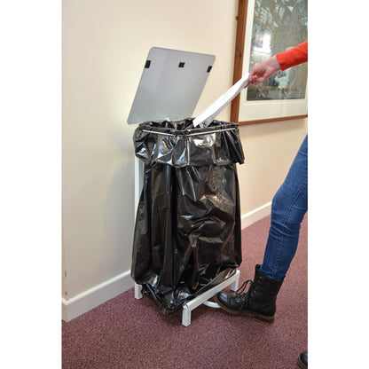92L Commercial Pedal Bin Frame Sack Holder with Foot Operated Lid