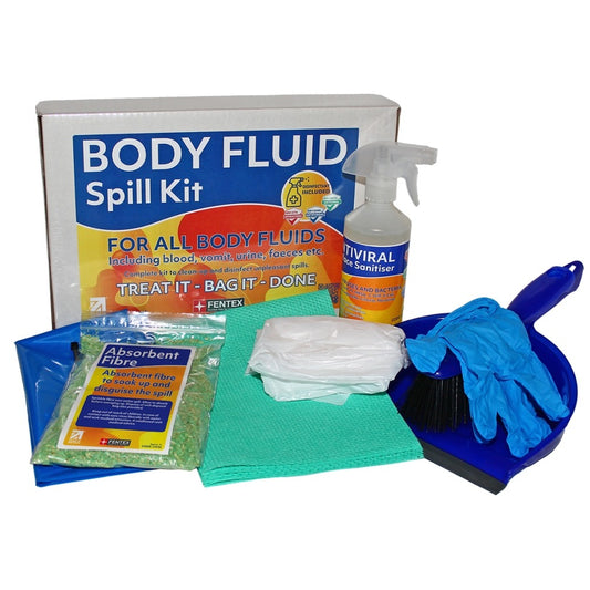 Body Fluid Spill Kit For All Body Fluids To Clean Up Blood, Urine, Vomit & Faeces