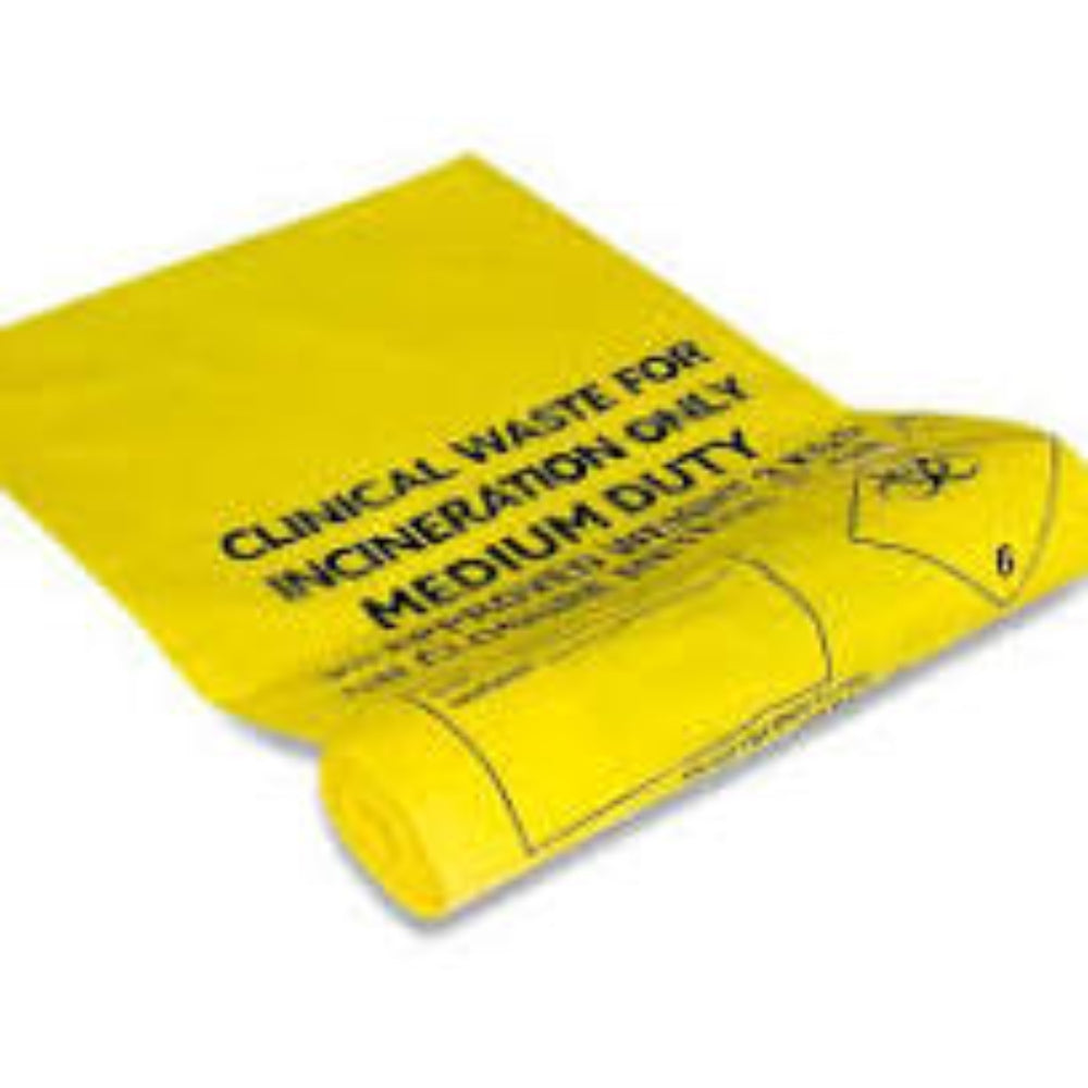 Yellow Medium Duty Clinical Waste Sacks 20 Ltr 5 Kgs (50) – UHS (Europe ...