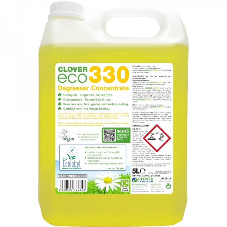 Clover Chemicals Eco 330 Degreaser Concentrate