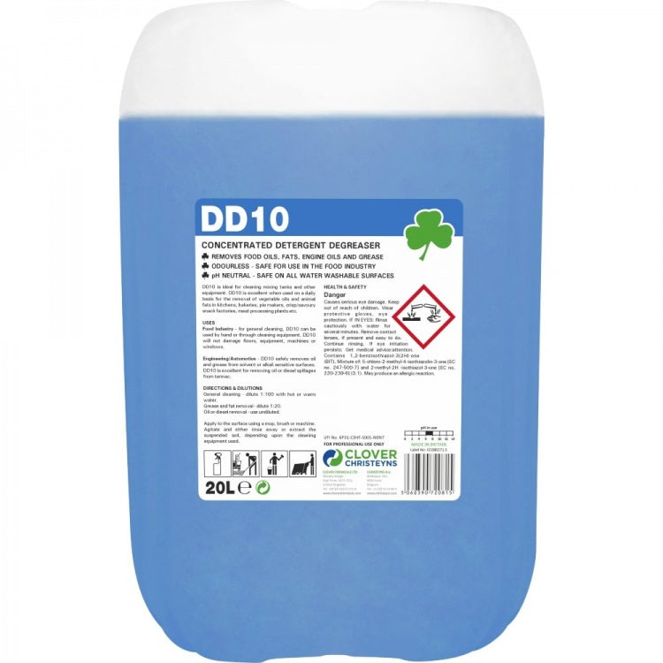 Clover Chemicals DD10 Detergent Degreaser (404)