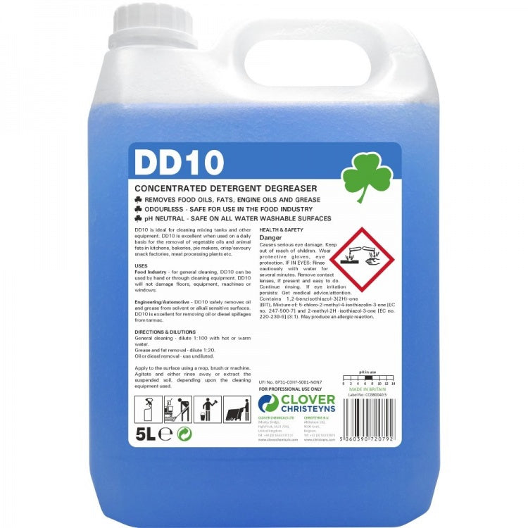 Clover Chemicals DD10 Detergent Degreaser (404)