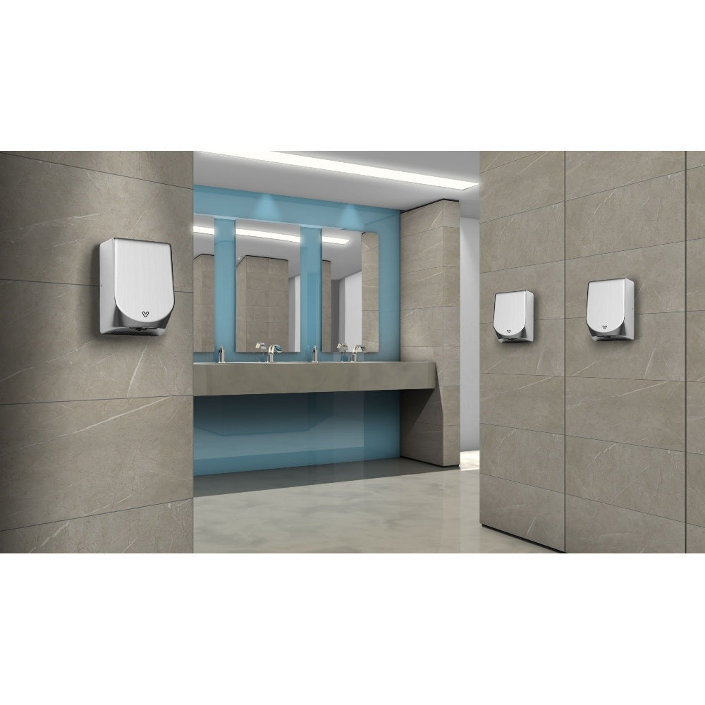 Velair F9 + Eco stainless-steel, high-speed hand dryer