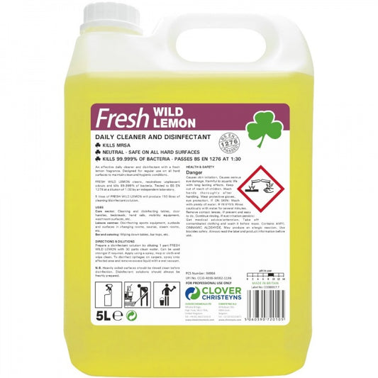 Clover Chemicals Fresh Wild Lemon  Disinfectant (202)