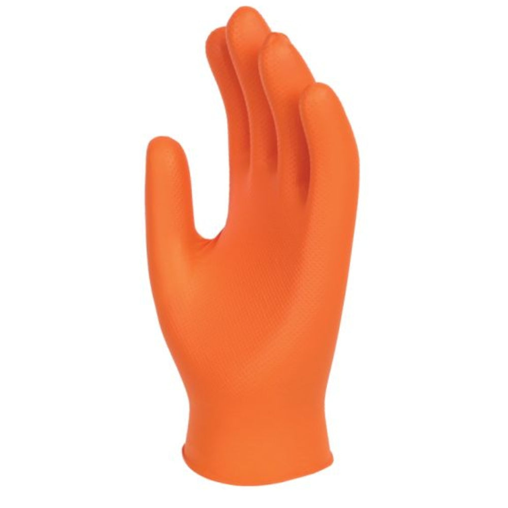 Polyco Finite Orange Grip Nitrile Powder-Free Disposable Gloves (100 per Box)