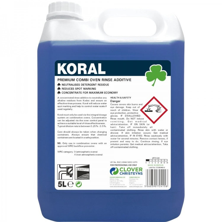 Clover Chemicals Koral Combi Oven Rinse (495)