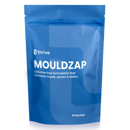 Thrive MOULDZAP Chlorine-Free Mould Remover Spray Kit – Eco-Friendly, Non-Toxic, No Scrub Mould & Mildew Cleaner for Bathrooms, Walls, Fabrics & Damp Areas