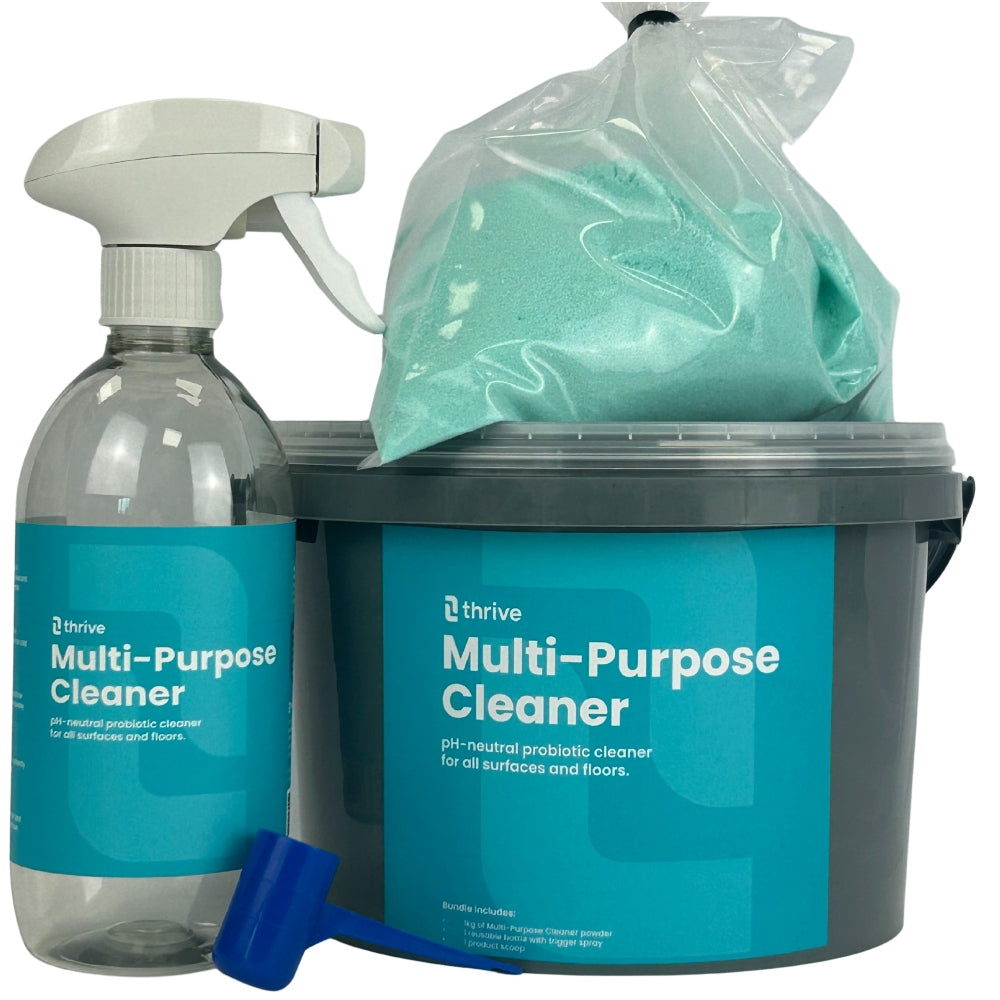 Thrive Probiotic Multi-Purpose Cleaner (pH Neutral) – Concentrated Granular Cleaning Powder for Deep Clean & Odour Removal