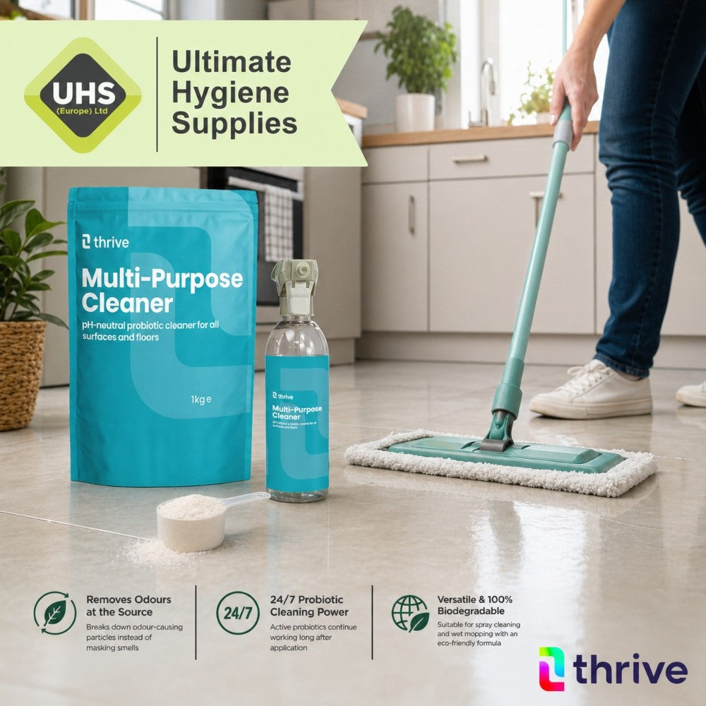 Thrive Probiotic Multi-Purpose Cleaner (pH Neutral) – Concentrated Granular Cleaning Powder for Deep Clean & Odour Removal