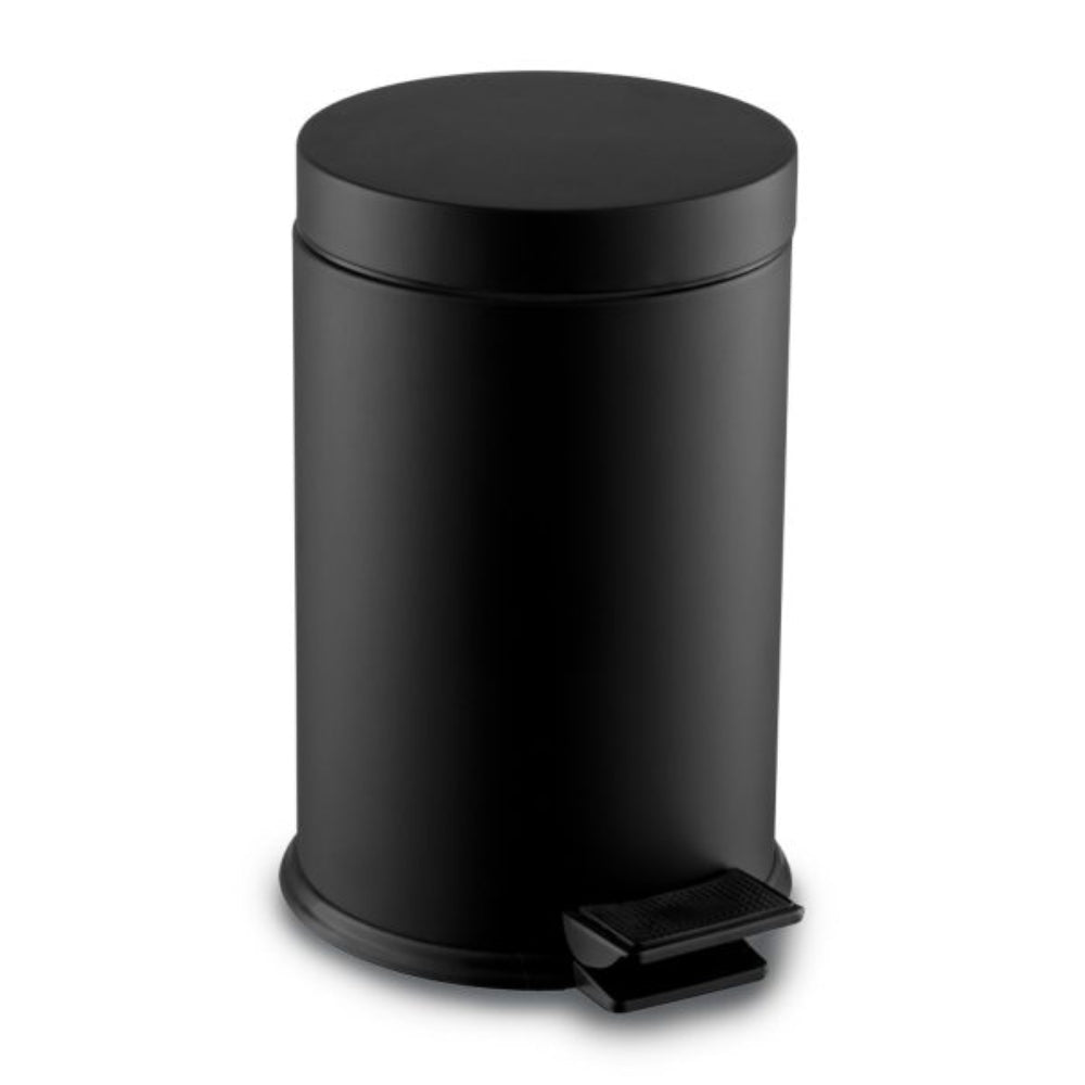 Ecoline Matte Black Waste Bin (Pedal Lid) 20Ltr - 30Ltr