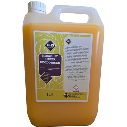 Luxury Air Freshener & Deodoriser 5L – Concentrated Car, Home & Commercial Odour Eliminator | Designer Fragrance Inspired (Sovereign, Mystic Amber, Azure Coast, Midnight Ember) - UHS EUROPE