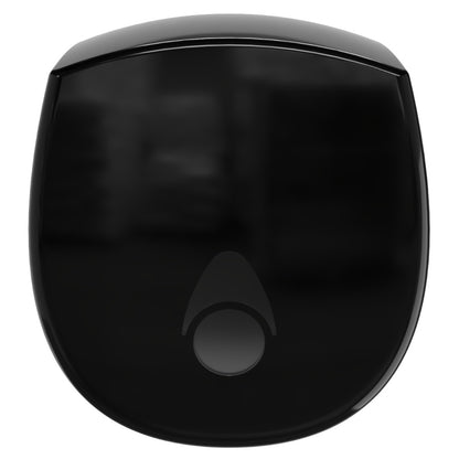 Myriad Gloss Black Recycled Mini Jumbo Toilet Roll Dispenser | 8” Commercial Washroom Dispenser