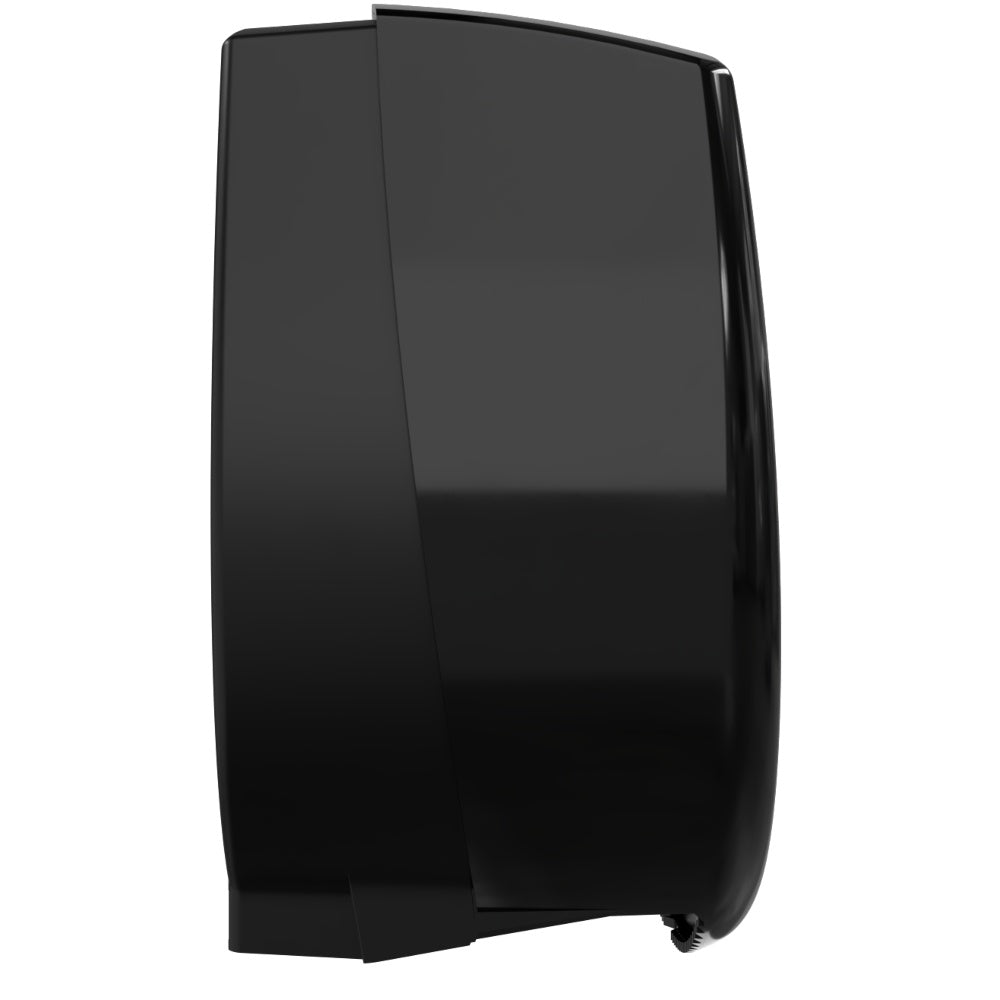 Myriad Gloss Black Recycled Mini Jumbo Toilet Roll Dispenser | 8” Commercial Washroom Dispenser