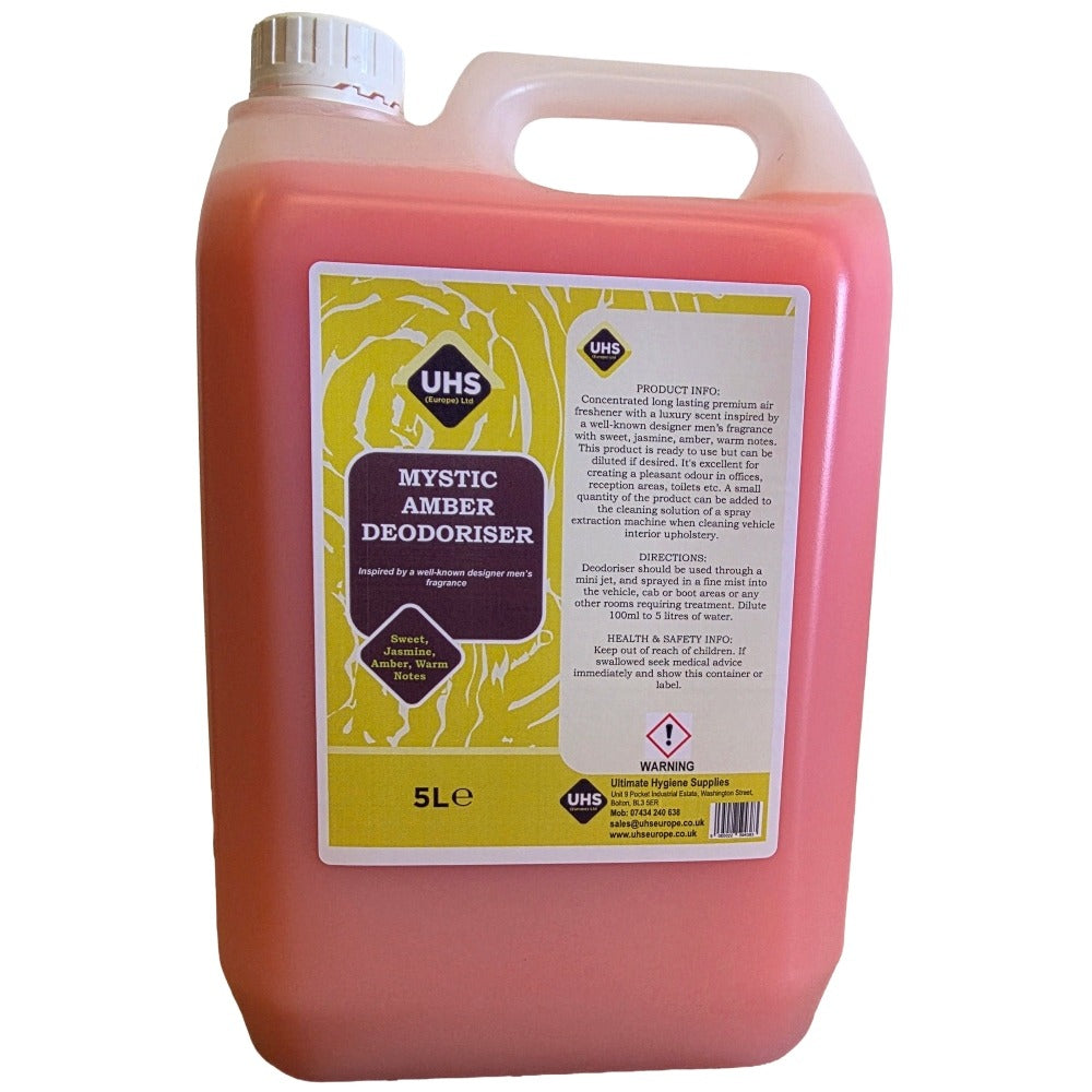 Luxury Air Freshener & Deodoriser 5L – Concentrated Car, Home & Commercial Odour Eliminator | Designer Fragrance Inspired (Sovereign, Mystic Amber, Azure Coast, Midnight Ember) - UHS EUROPE