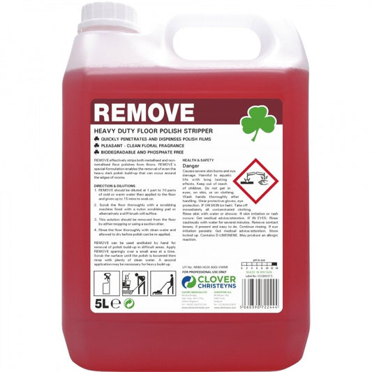 Clover Chemicals Remove Heavy Duty Floor Polish Stripper (102)