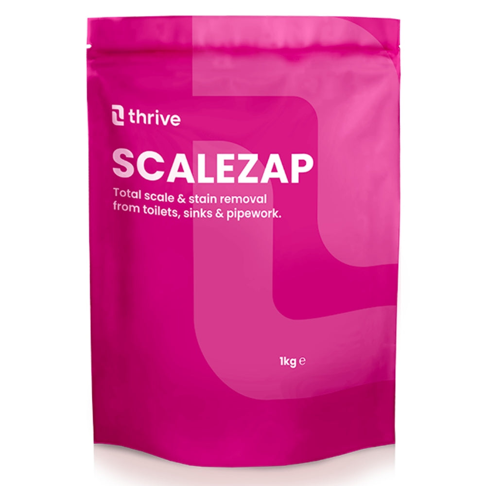 Thrive SCALEZAP Limescale Remover | Heavy-Duty Biological Descaler for Toilets, Pipework, Sinks & Baths | Fast-Acting, Non-Corrosive