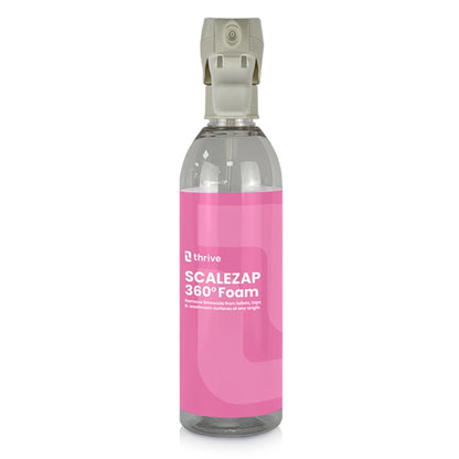 Thrive SCALEZAP 360 Foam Limescale Remover | Heavy Duty Washroom Cleaner for Toilets, Taps, Showers & Pipes