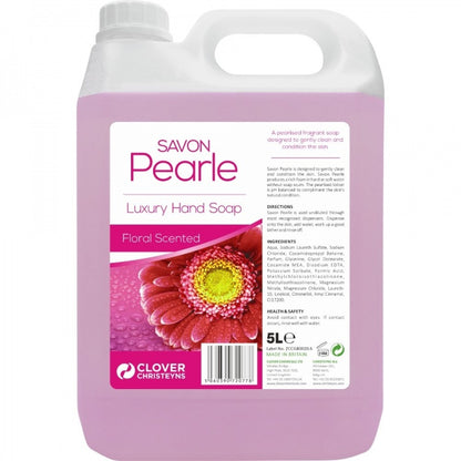 Clover Chemicals Savon Pearle luxury hand soap (402), 5 litre