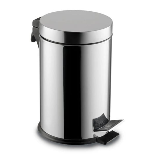 Ecoline Polished Stainless Waste Bin (Pedal Lid) 20Ltr - 30Ltr