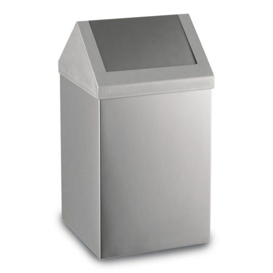 Ecoline Brushed Stainless Waste Bin (Swing Lid) 36Ltr – 80Ltr
