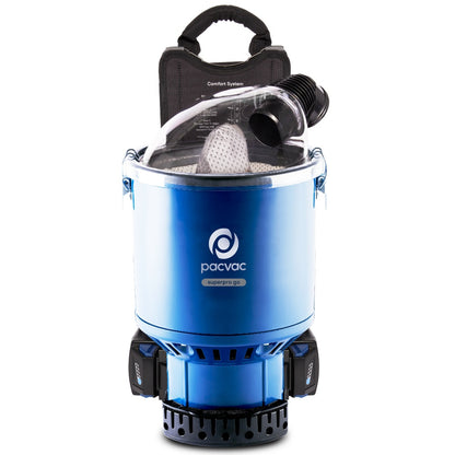 Pacvac Superpro Go Battery Backpack Vacuum Cleaner Cordless 5L