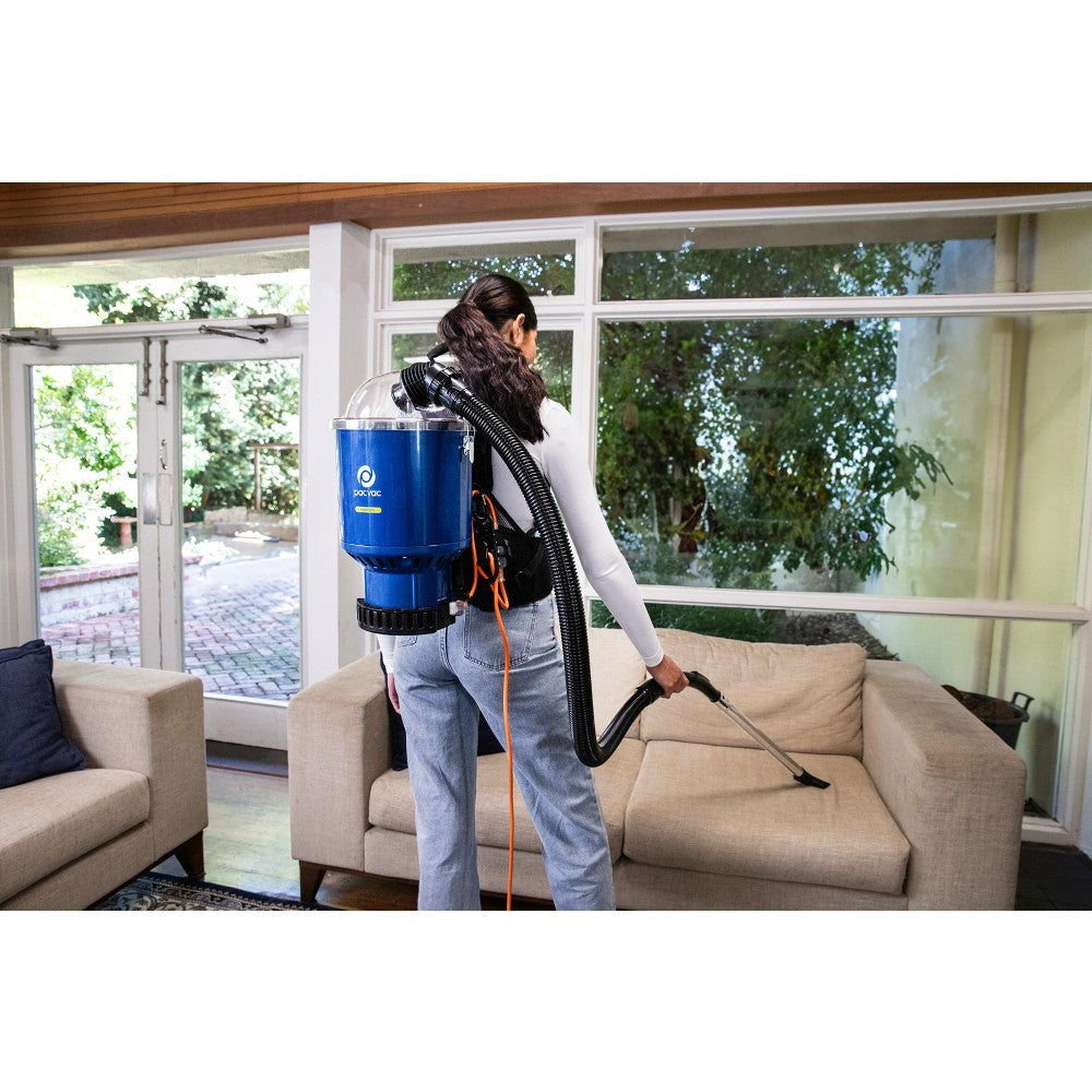 Pacvac Superpro Backpack Vacuum Cleaner | Corded Commercial 5L Vacuum