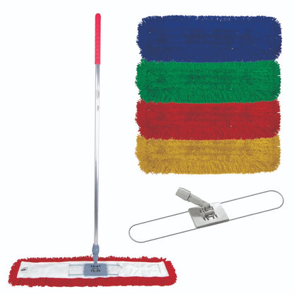 Professional Colour Coded Sweeper Dust Mop Kit 40cm