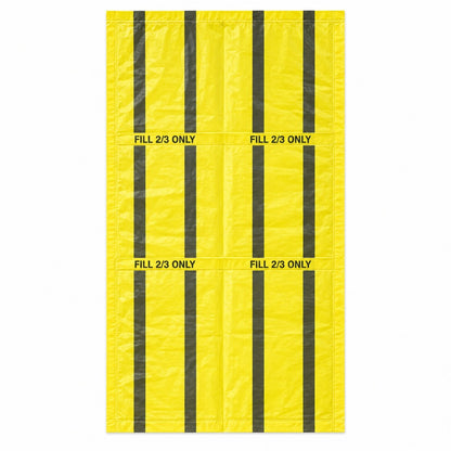 Tiger Stripe Medium Duty Clinical Waste Sacks 80 Ltr 10 Kgs | Yellow & Black Offensive Waste Bags (Rolls of 25)