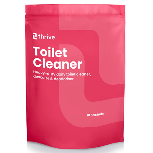 Thrive Eco-Friendly Toilet Cleaner Sachets | Probiotic Limescale Remover Gel | 24hr Odour Control | Non-Toxic & Biodegradable