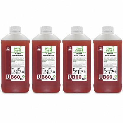 Clover Chemicals UB60 Floor Maintainer Concentrate 2L | Neutral Cleaner for Polished Floors