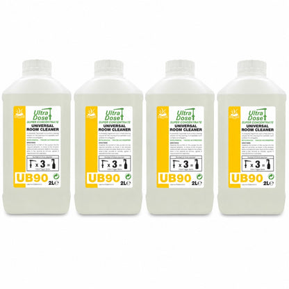 Clover Chemicals UB90 Fragranced Room Cleaner 2L | Concentrated Multi-Surface Cleaner