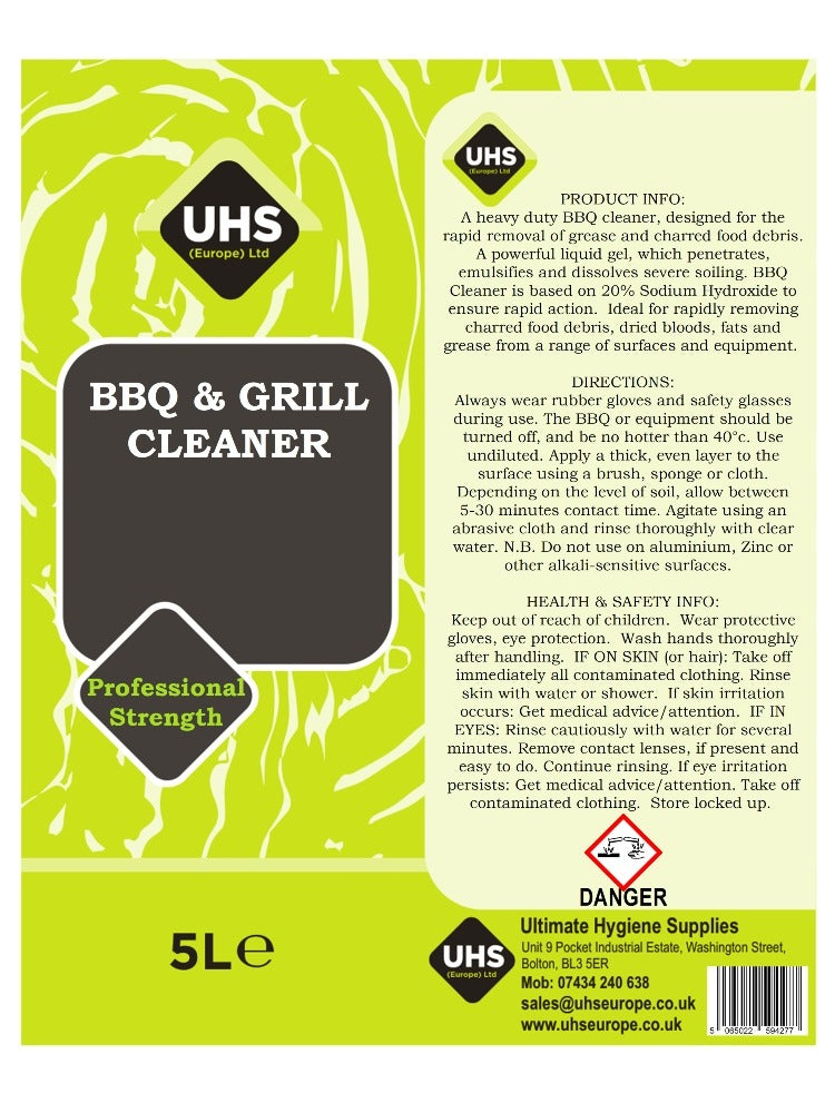 Professional BBQ & Grill Cleaner - UHS EUROPE