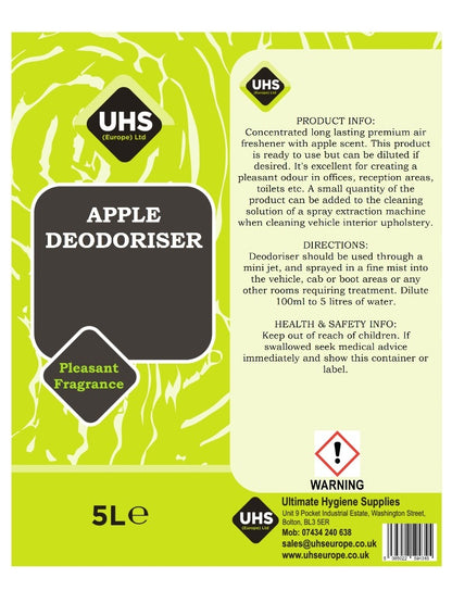 Deodoriser - Removes pet, urine, faeces, smoke odours - UHS EUROPE