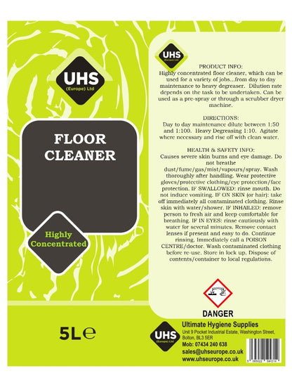 Floor Cleaner - Highly Concentrated - UHS EUROPE