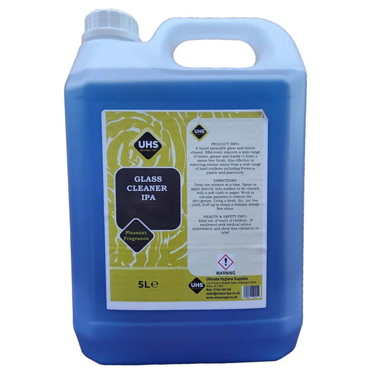 Glass Cleaner - Ammonia, IPA & Vinegar Formulations, Smear & Streak Free - UHS EUROPE