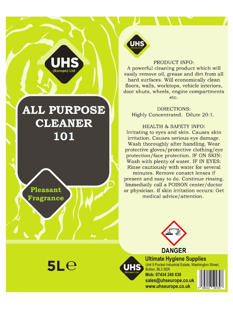 APC 101 - All Purpose Cleaner - UHS EUROPE