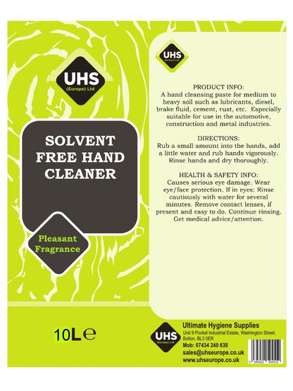 Solvent Free Hand Cleaner - UHS EUROPE