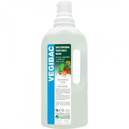 Clover Chemicals Vegibac bactericidal vegetable wash (234), 1 litre