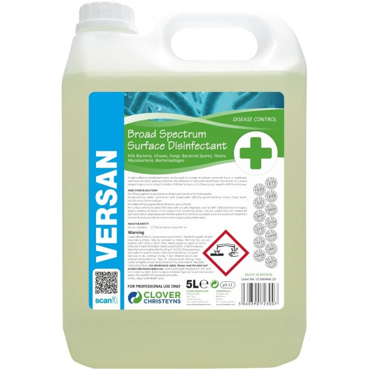 Clover Chemicals Versan Virucidal Broad Spectrum Surface Disinfectant (260)