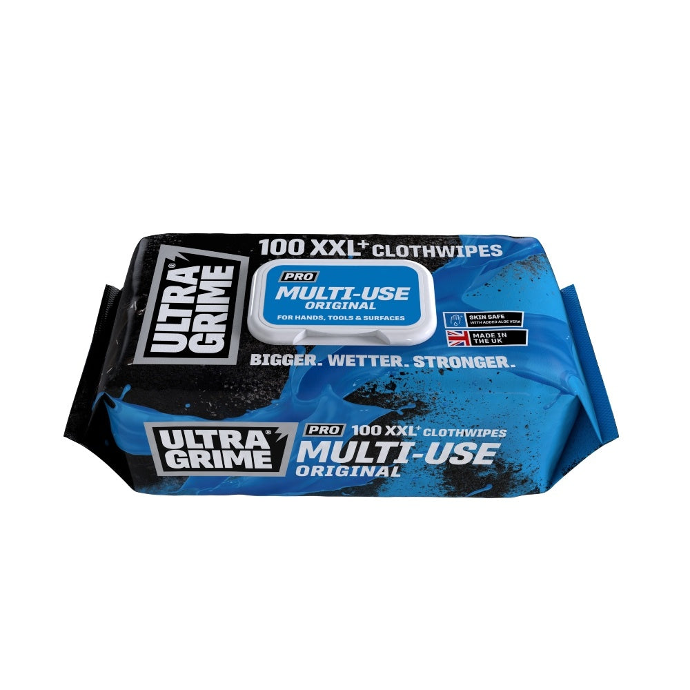 UltraGrime® Pro Multiuse XXL Clothwipes (100)