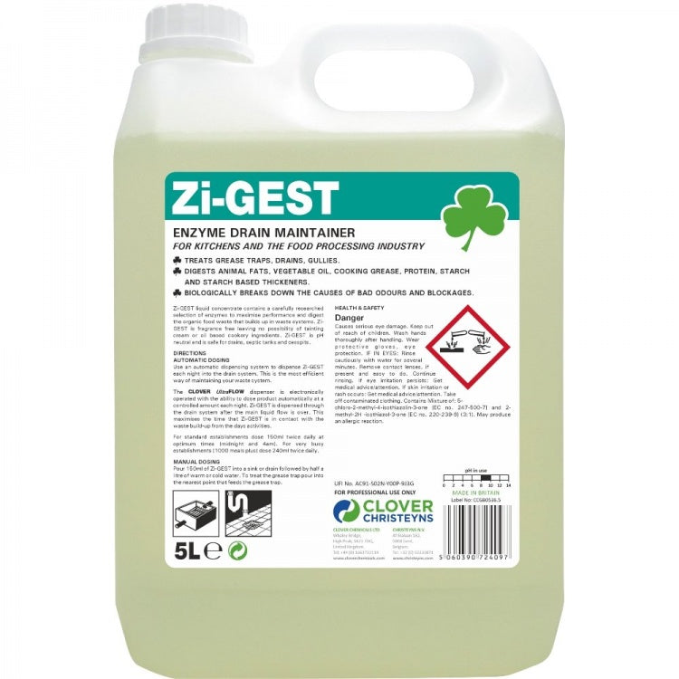 Clover Chemicals Zi-Gest Enzyme Drain Maintainer (470)