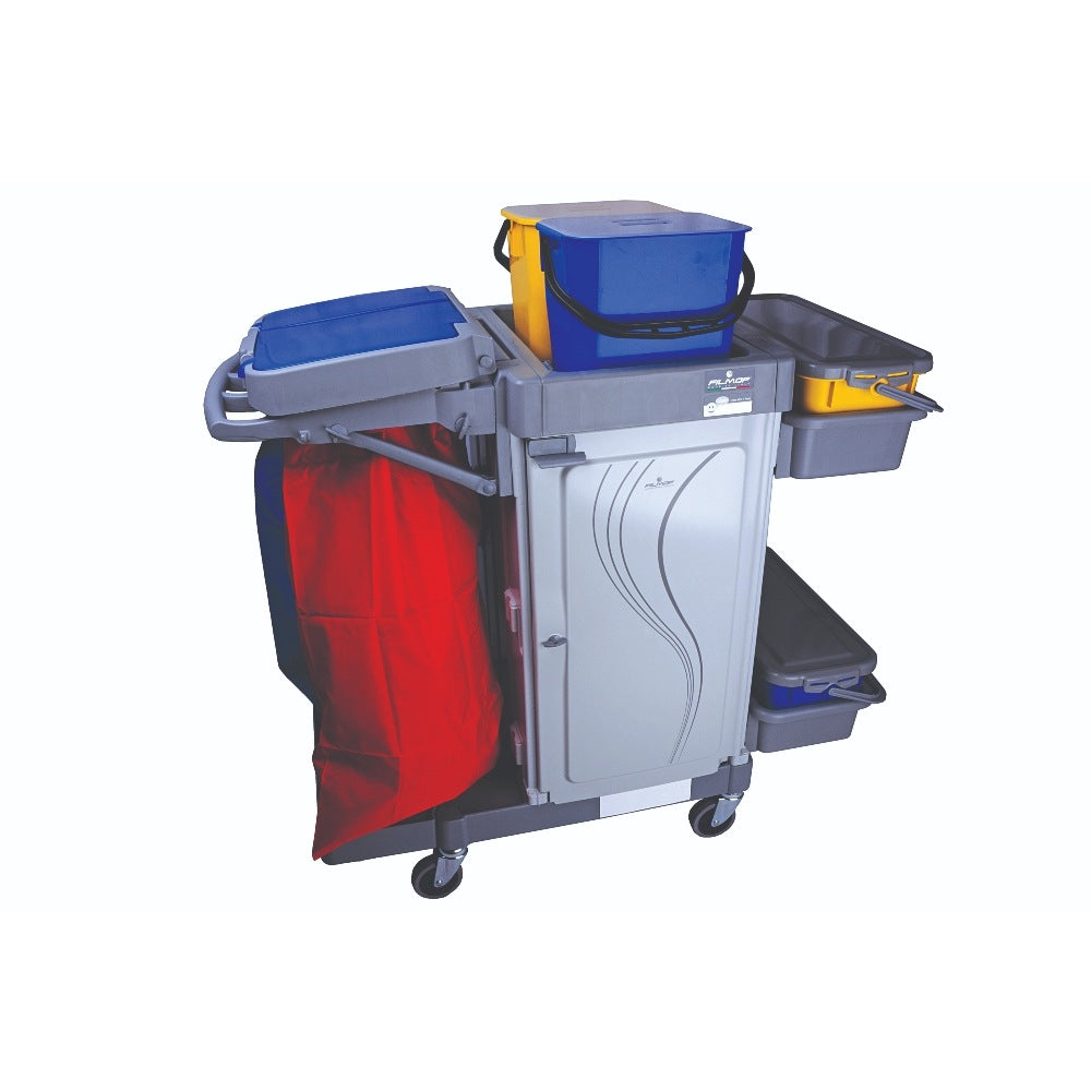 Alpha Lockable Cleaning Trolley for Large Environments