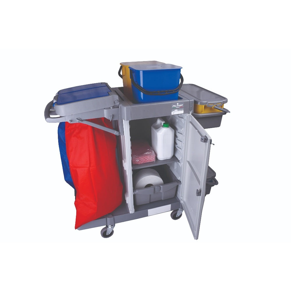 Alpha Lockable Cleaning Trolley for Large Environments