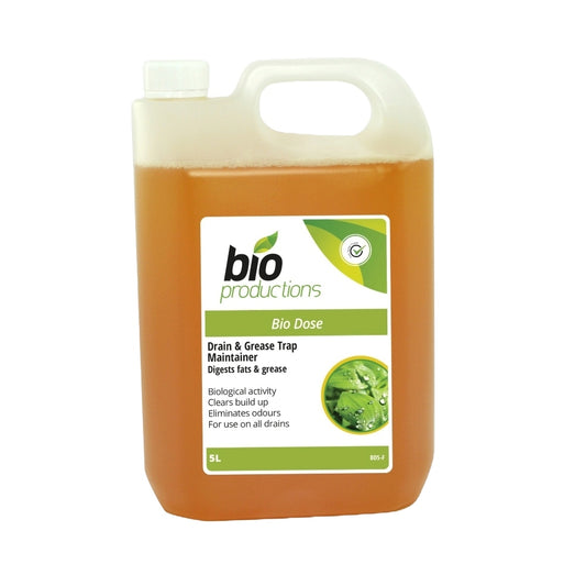 Bio Productions BIO DOSE - Drain & Grease Trap Maintainer 5 Ltr