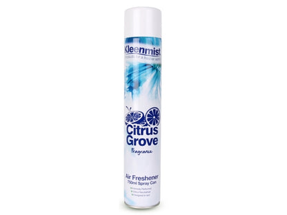 Kleenmist Air Freshener 750ml Aerosol - Cranberry, Citrus Grove, Fresh Linen & Wild Flower